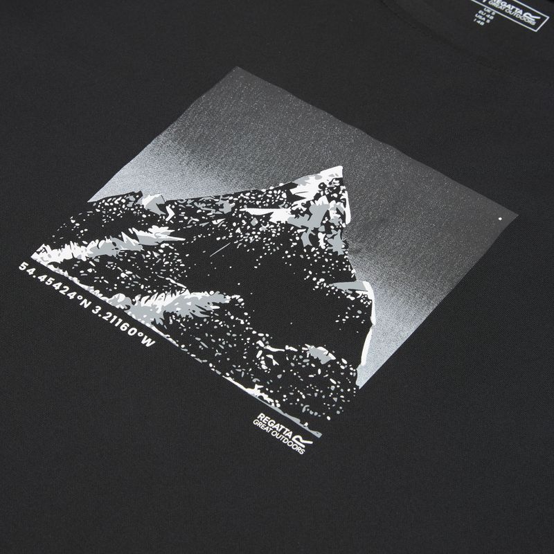 Maglietta da trekking da uomo REGATTA Fingal black 7