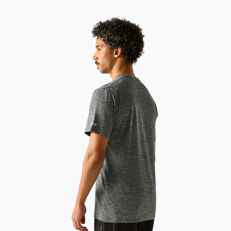 Maglietta da trekking da uomo REGATTA Fingal dark storm marl 3