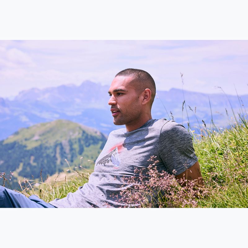 Maglietta da trekking da uomo REGATTA Fingal dark storm marl 11