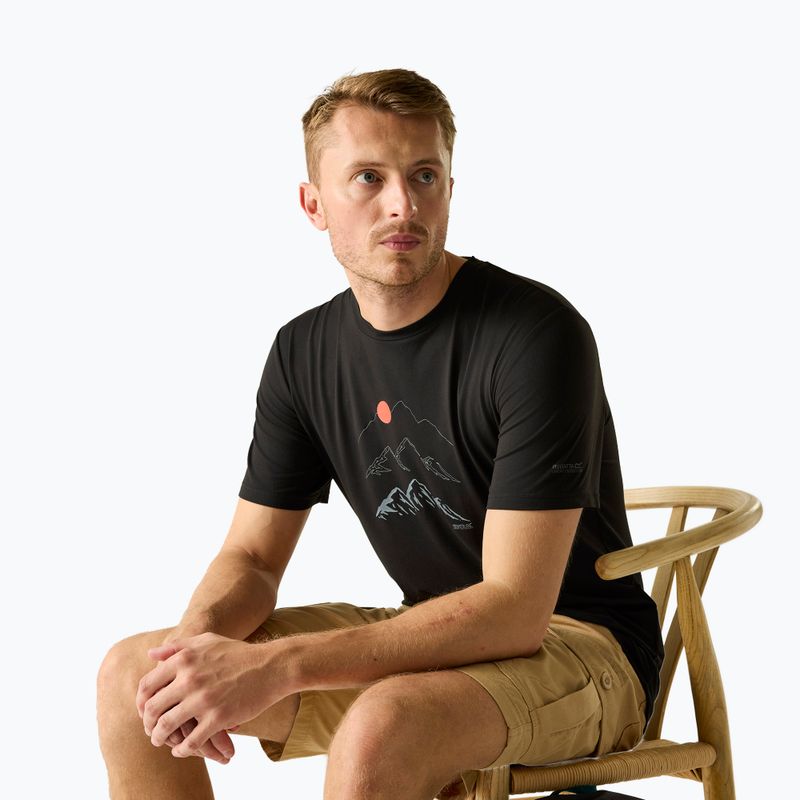 Maglietta da trekking da uomo REGATTA Fingal Stretch black 4