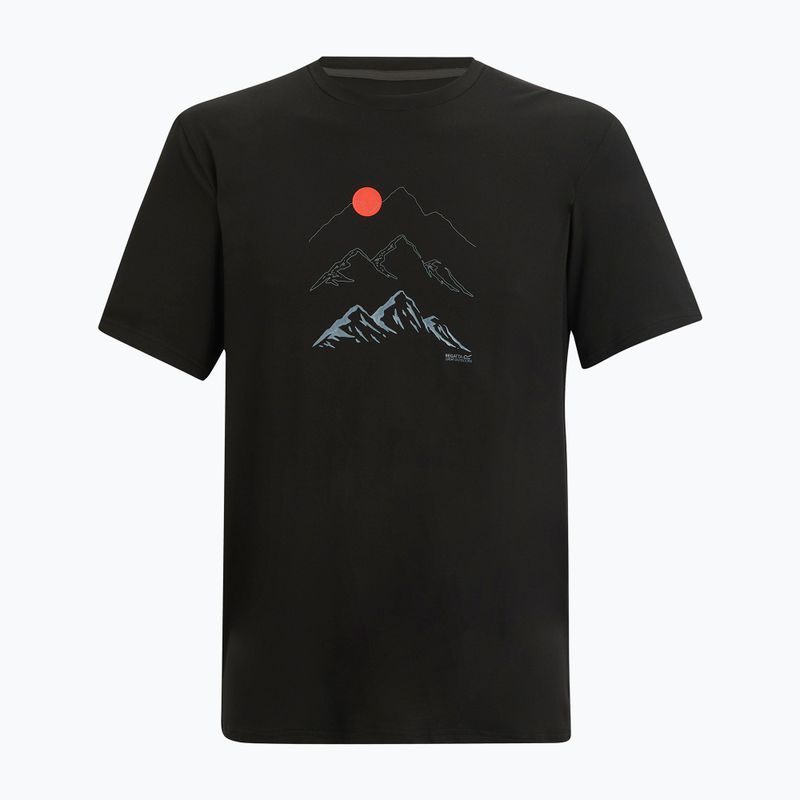 Maglietta da trekking da uomo REGATTA Fingal Stretch black 5
