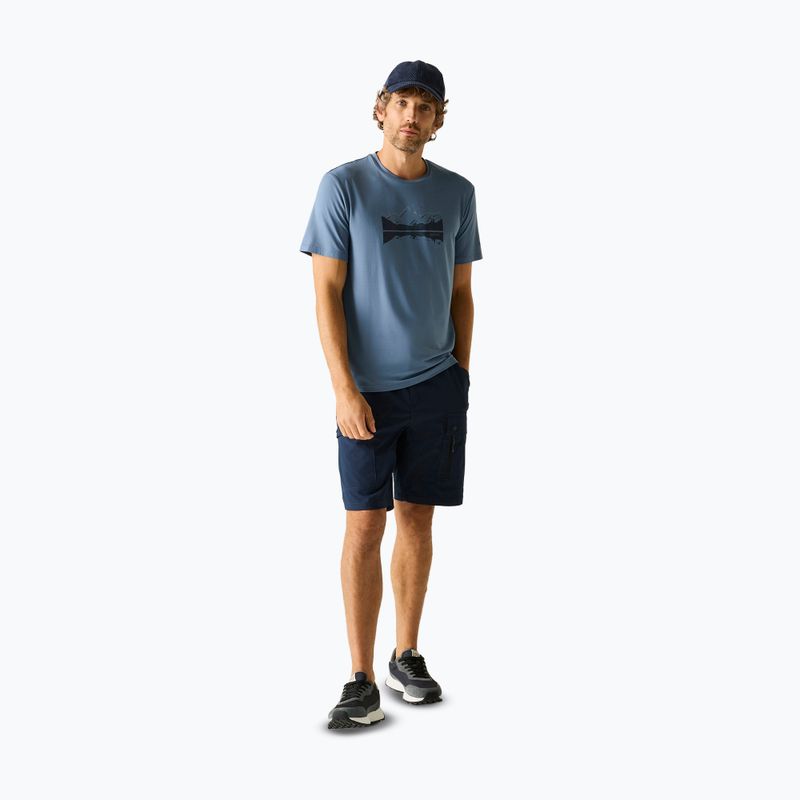 Maglietta da trekking da uomo REGATTA Fingal Stretch china blue 2
