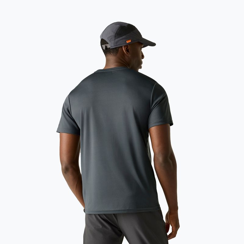 Maglietta da trekking da uomo REGATTA Fingal Slogan dark storm 3