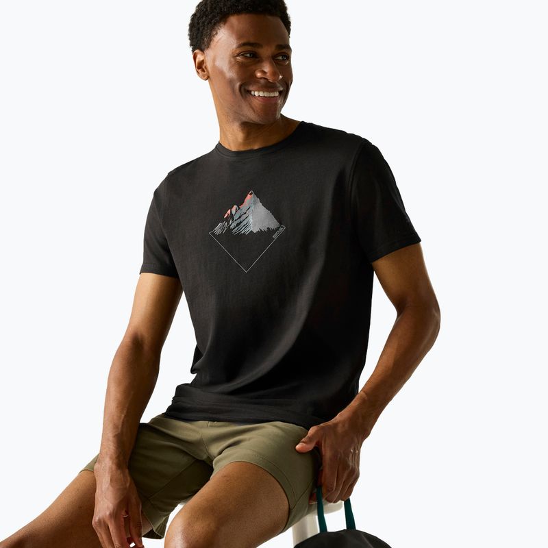 Maglietta da trekking da uomo REGATTA Breezed black 4