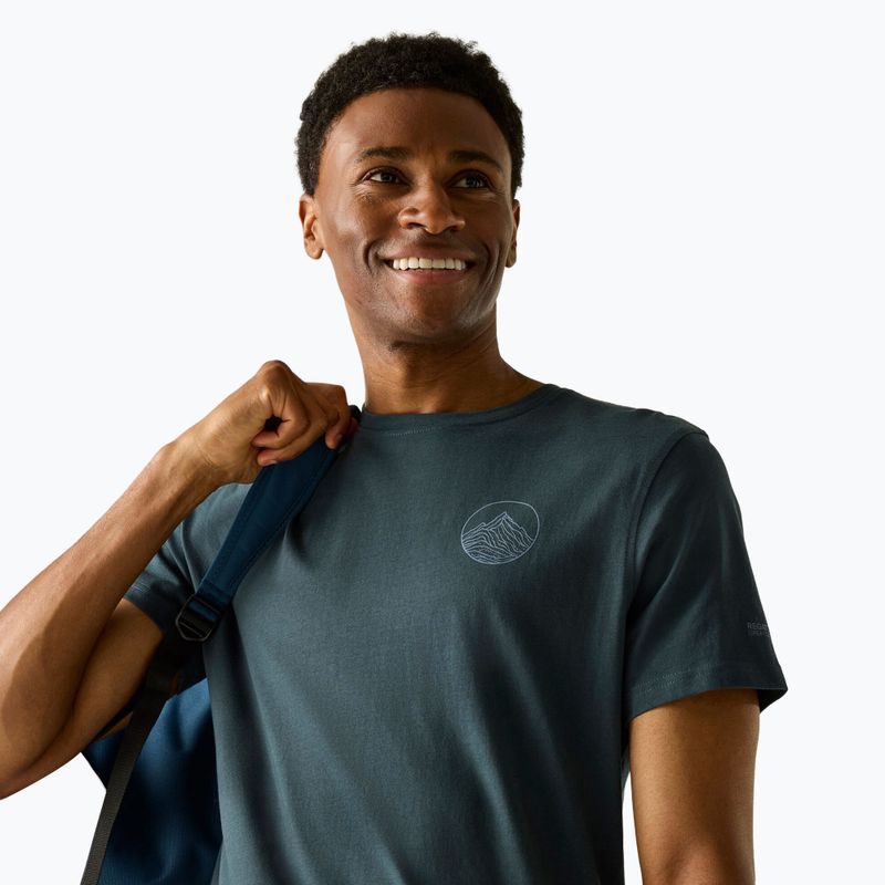 Maglietta da trekking da uomo REGATTA Breezed night sky 4