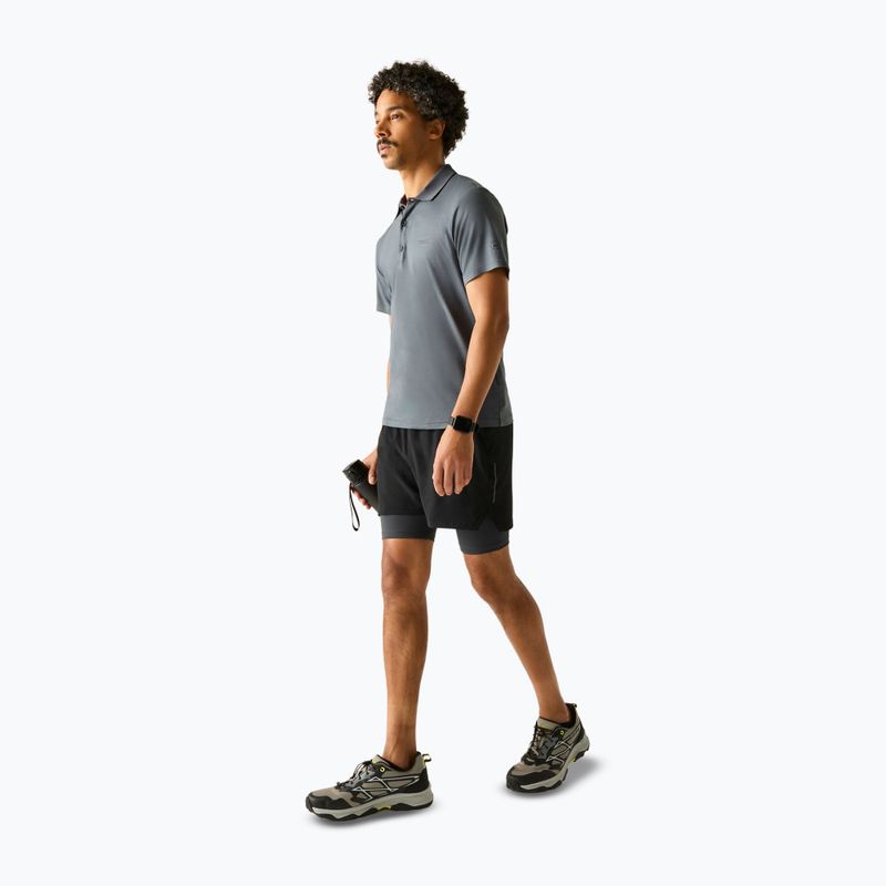 Maglietta da trekking da uomo REGATTA Polo Maverikstretch dark storm 2