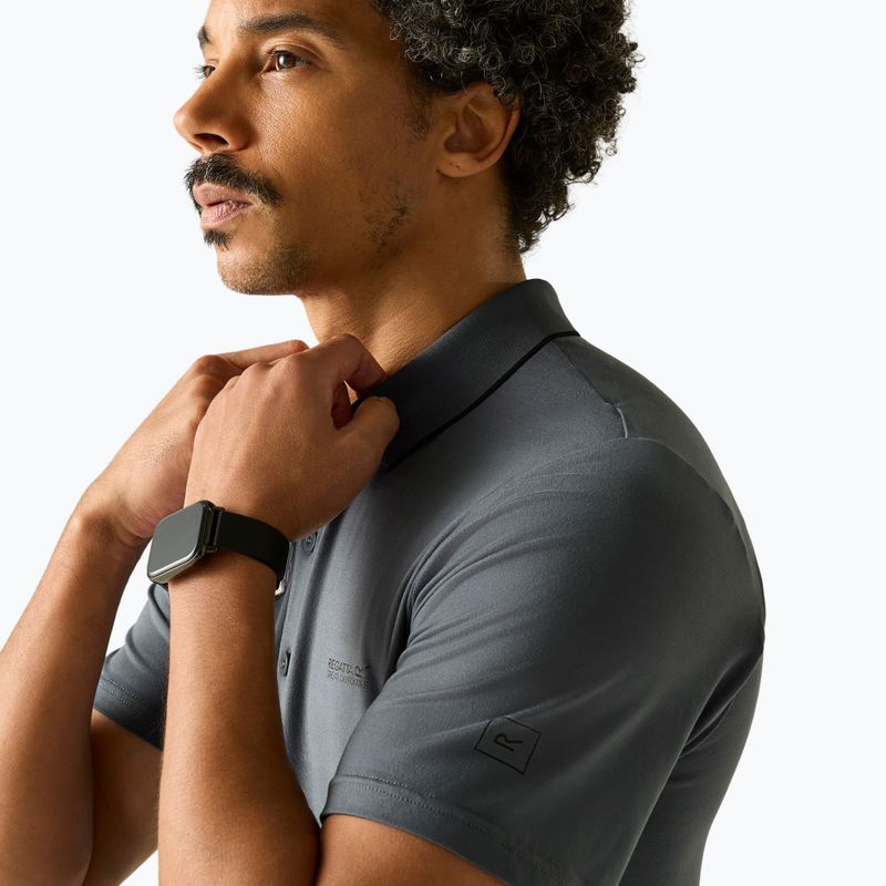 Maglietta da trekking da uomo REGATTA Polo Maverikstretch dark storm 4