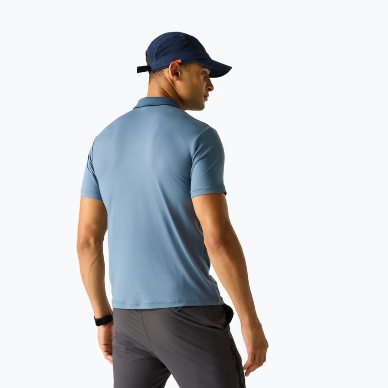 Maglietta da trekking da uomo REGATTA Polo Maverikstretch china blue 3