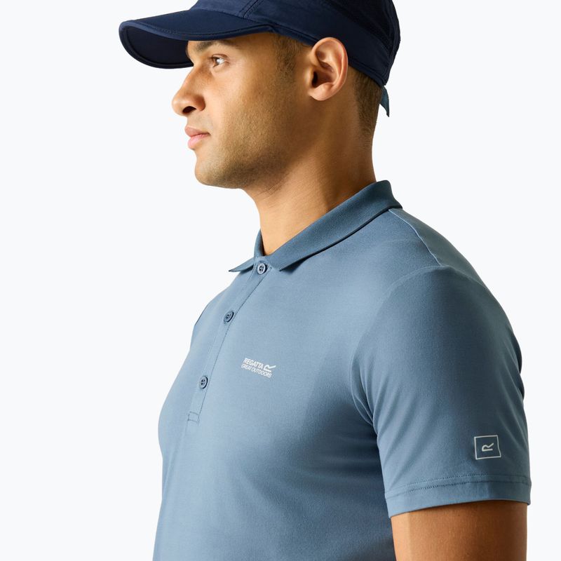 Maglietta da trekking da uomo REGATTA Polo Maverikstretch china blue 4