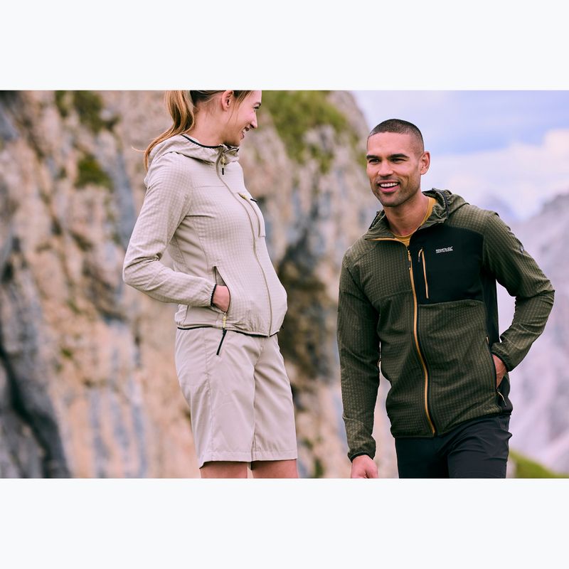 Felpa in pile da uomo REGATTA Alven dark khaki/black 9