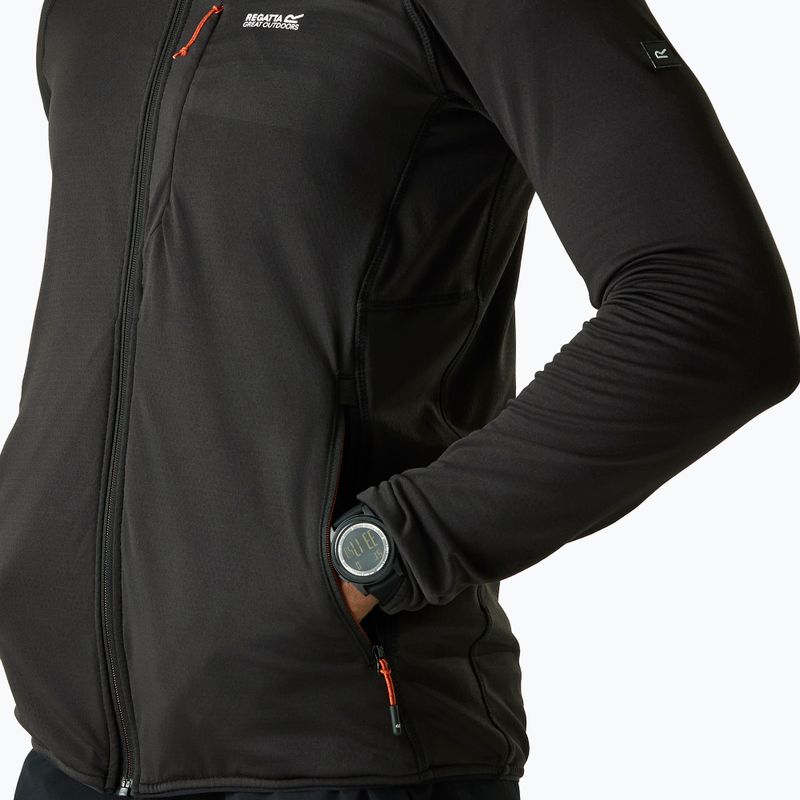 Felpa trekking da uomo REGATTA Kadley Midlayer black 6