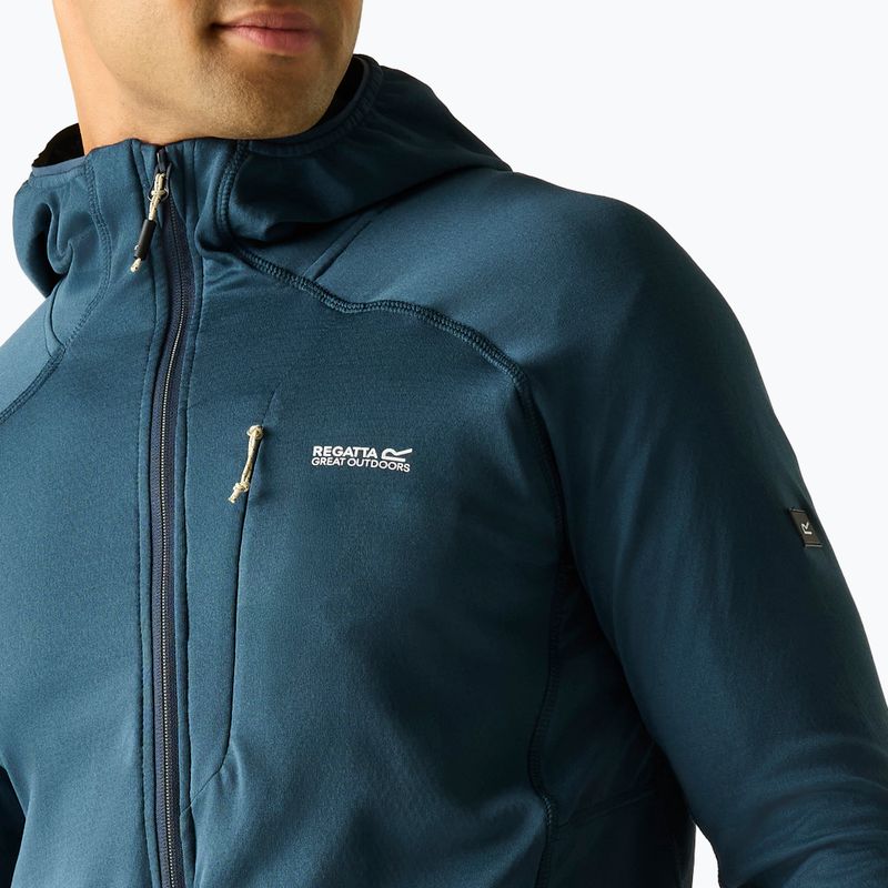 Felpa trekking da uomo REGATTA Kadley Midlayer night sky 4
