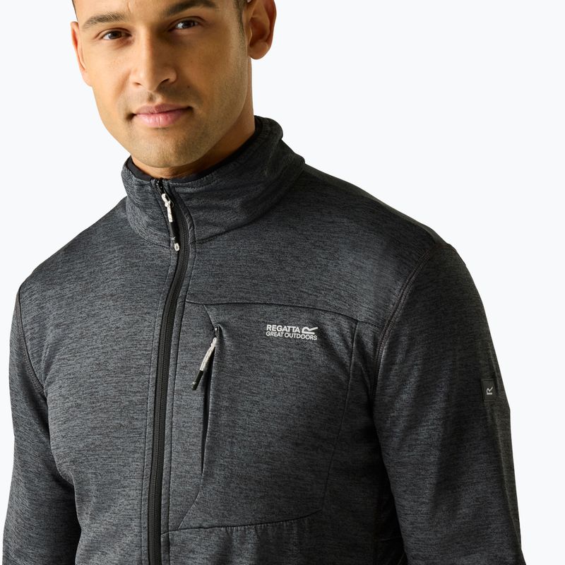 Felpa trekking da uomo REGATTA Hillden Midlayer dark storm 4