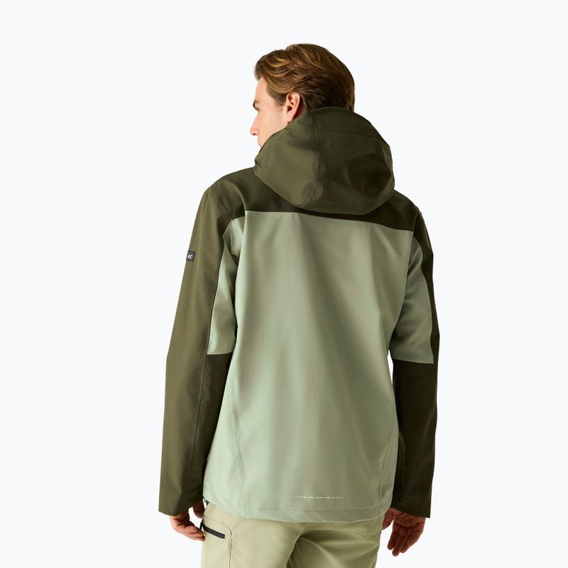 Giacca antipioggia da uomo REGATTA Waterproof Shell Bosfield light sage/dark khaki 3