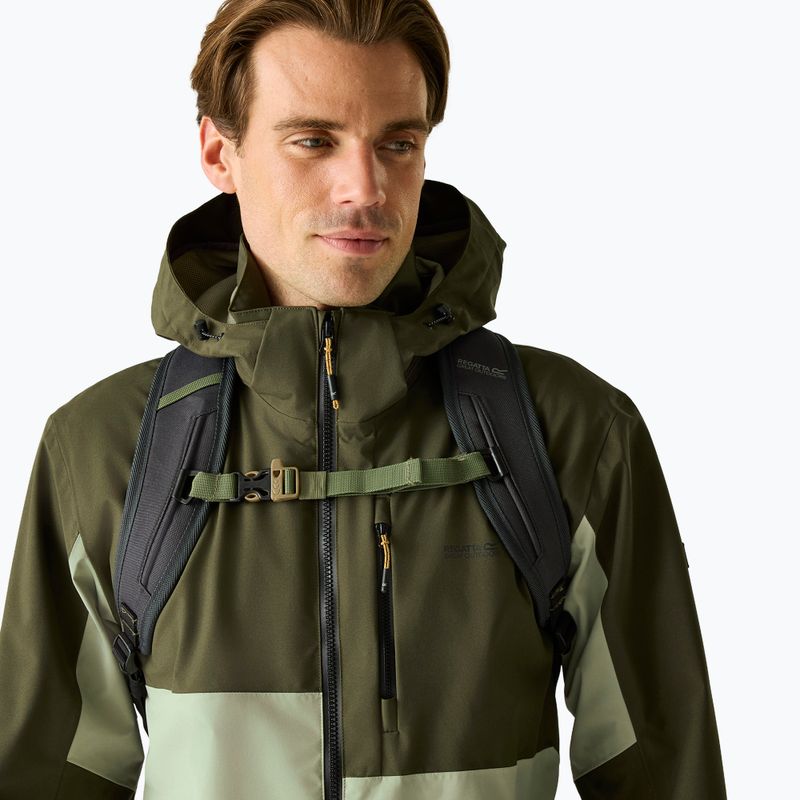 Giacca antipioggia da uomo REGATTA Waterproof Shell Bosfield light sage/dark khaki 4