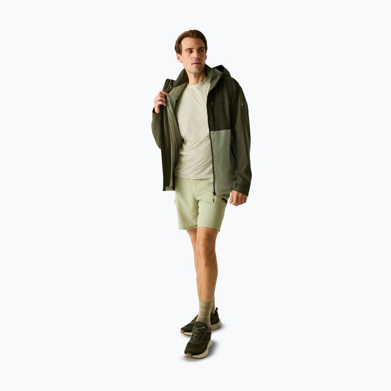 Giacca antipioggia da uomo REGATTA Waterproof Shell Bosfield light sage/dark khaki 6