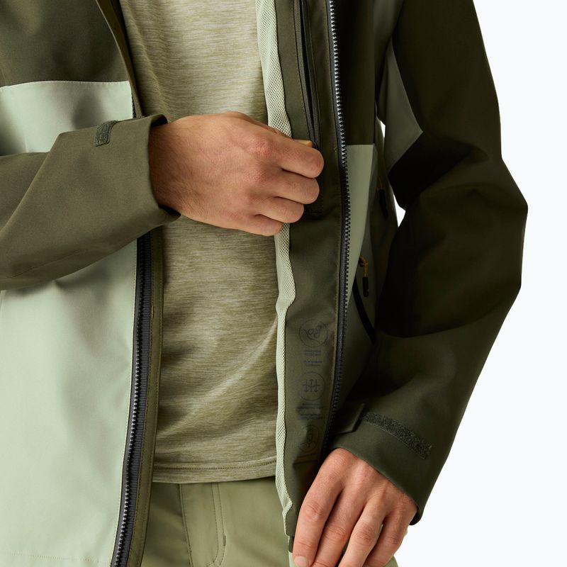 Giacca antipioggia da uomo REGATTA Waterproof Shell Bosfield light sage/dark khaki 7