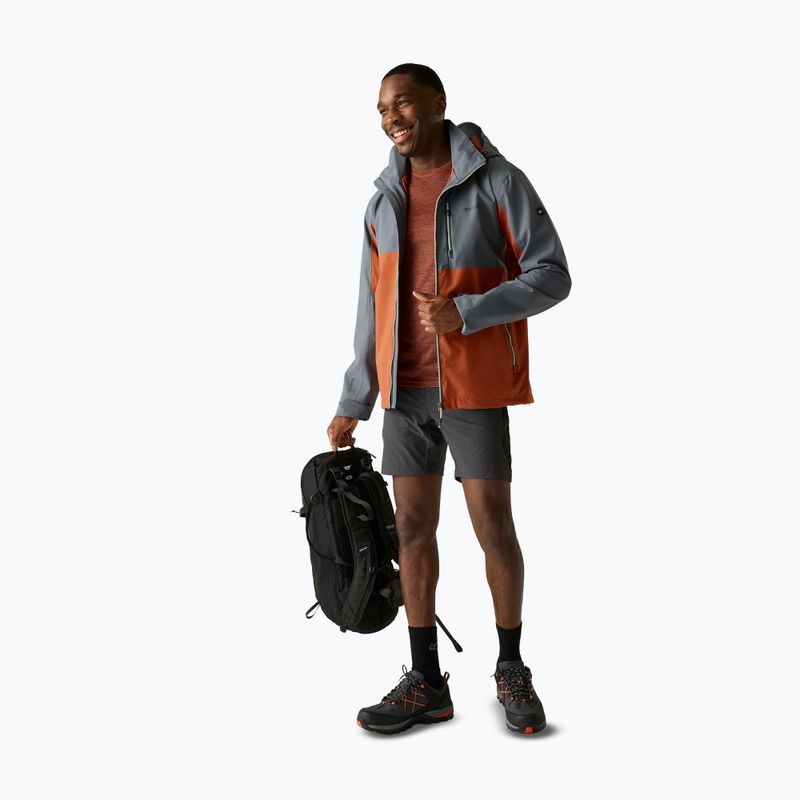 Giacca antipioggia da uomo REGATTA Waterproof Shell Bosfield brick/dark storm 2