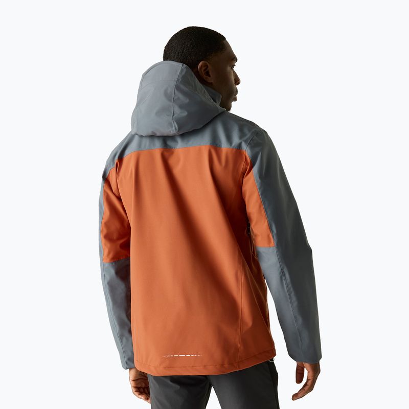 Giacca antipioggia da uomo REGATTA Waterproof Shell Bosfield brick/dark storm 3