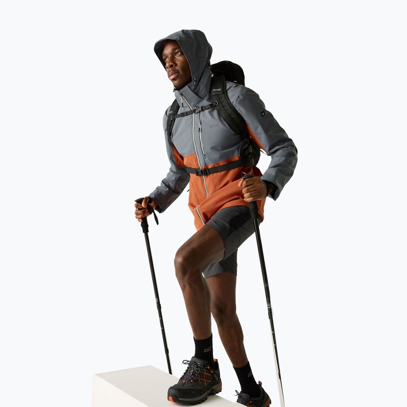 Giacca antipioggia da uomo REGATTA Waterproof Shell Bosfield brick/dark storm 6