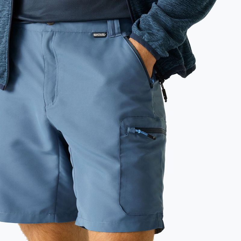 Pantaloncini da trekking da uomo REGATTA Leesville III china blue 4