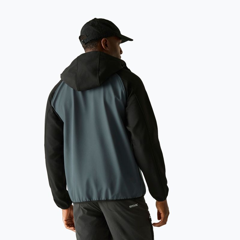 Giacca softshell da uomo REGATTA Arec III dark storm/black 3
