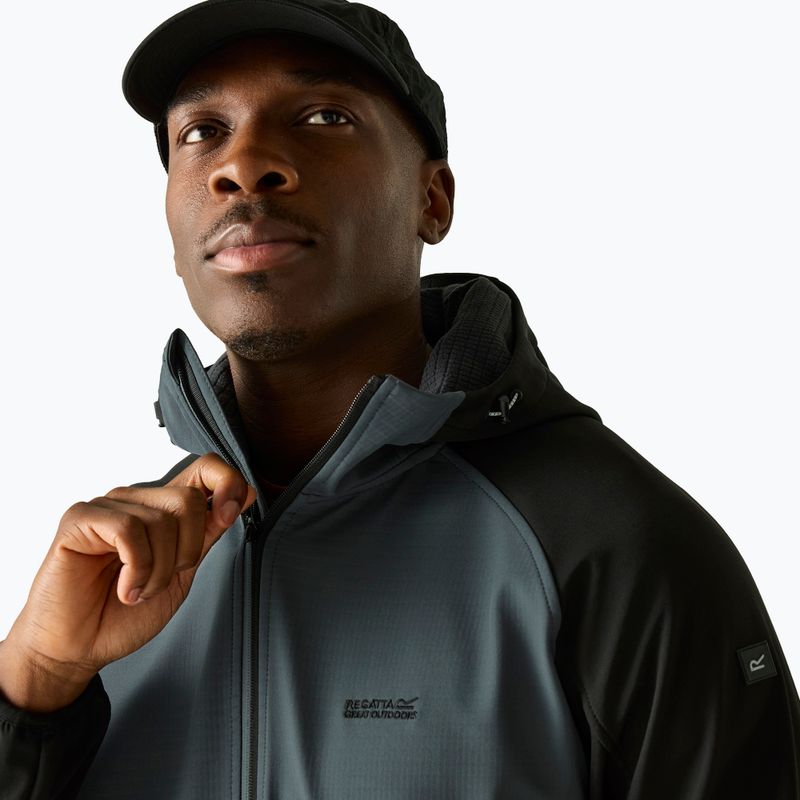 Giacca softshell da uomo REGATTA Arec III dark storm/black 4