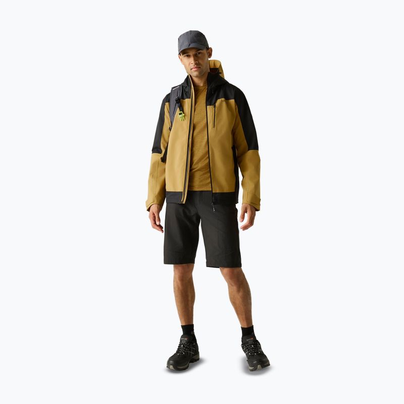 Giacca antipioggia da uomo REGATTA Highton Stretch IV wood brown/black 2