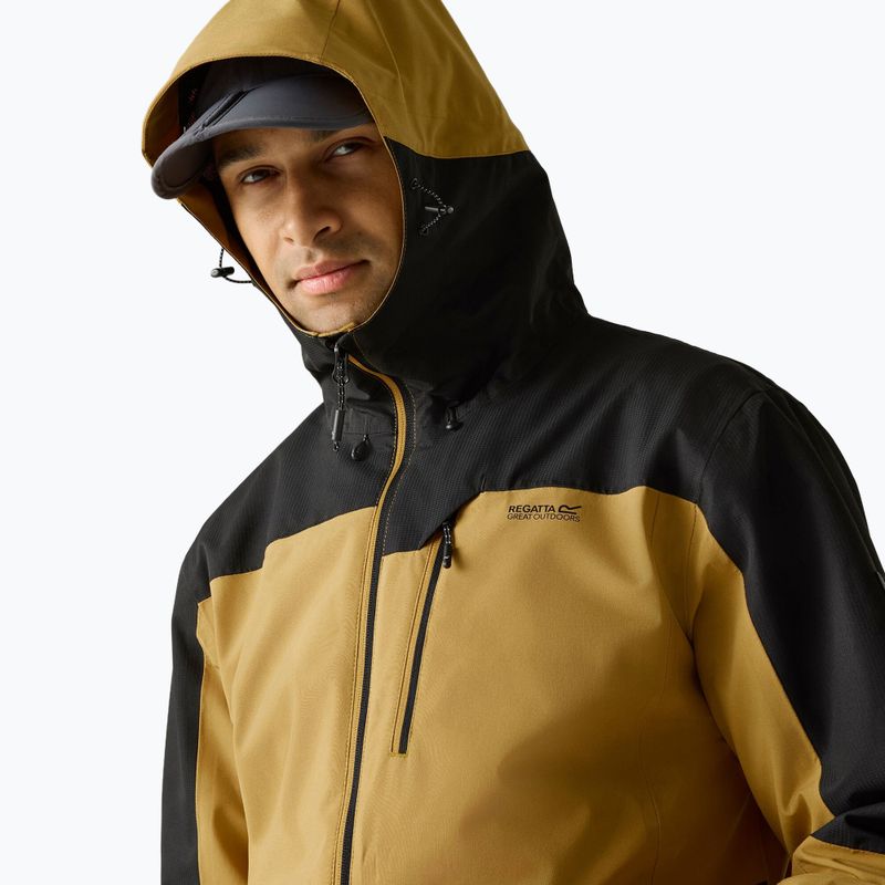 Giacca antipioggia da uomo REGATTA Highton Stretch IV wood brown/black 7