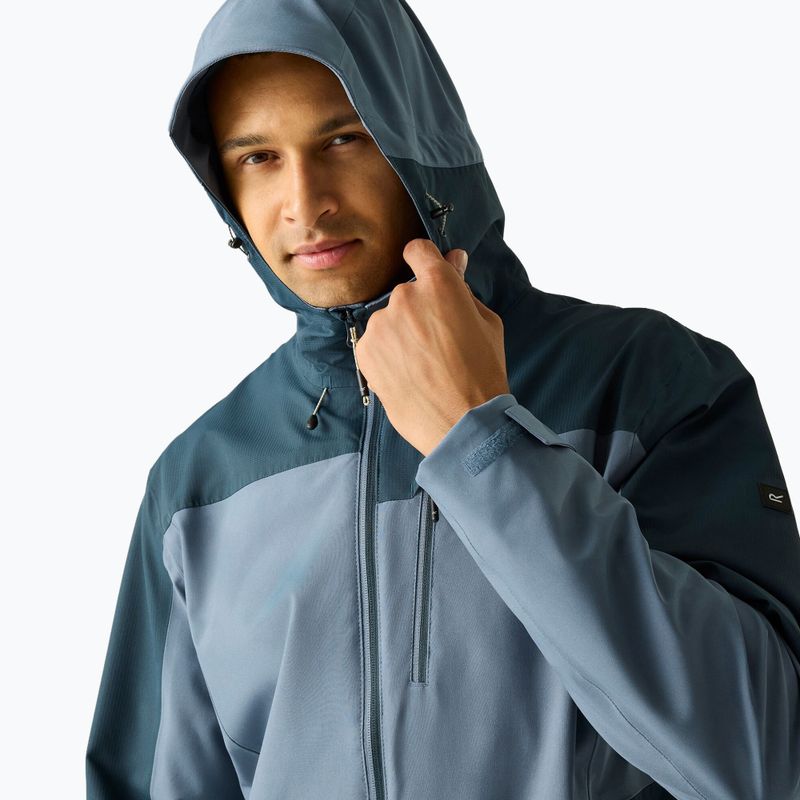 Giacca antipioggia da uomo REGATTA Highton Stretch IV chine blue/night sky 7