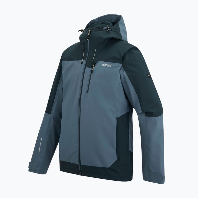 Giacca antipioggia da uomo REGATTA Highton Stretch IV chine blue/night sky 12