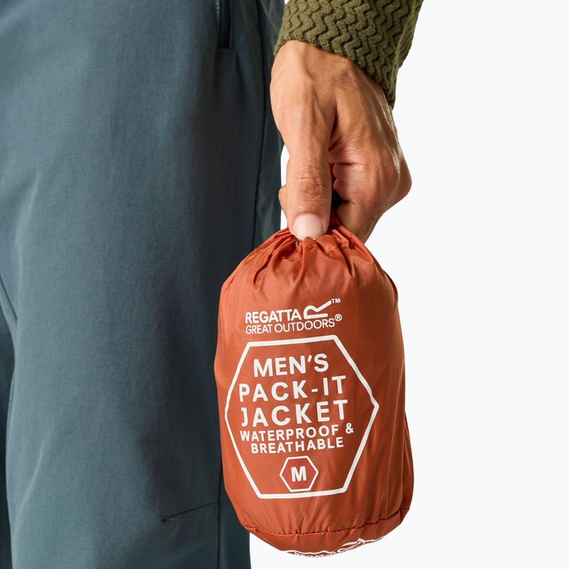 Giacca impermeabile da uomo Regatta Pack-It III brick 8