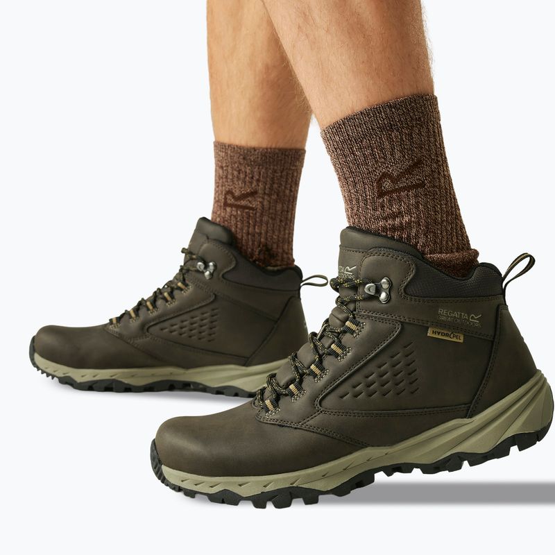 Scarpe da trekking uomo REGATTA Amble Boot Waterproof peat/tan 5