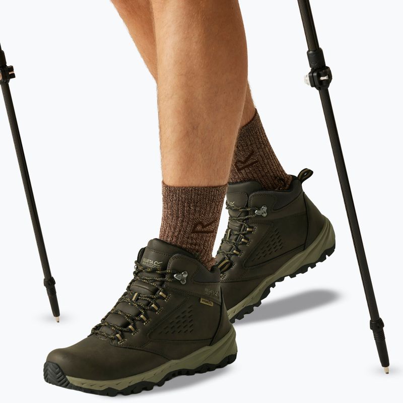 Scarpe da trekking uomo REGATTA Amble Boot Waterproof peat/tan 6