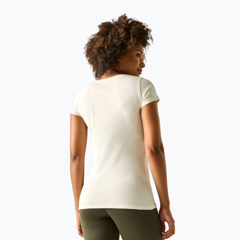 Maglietta da trekking da donna REGATTA Breezed barley white 3