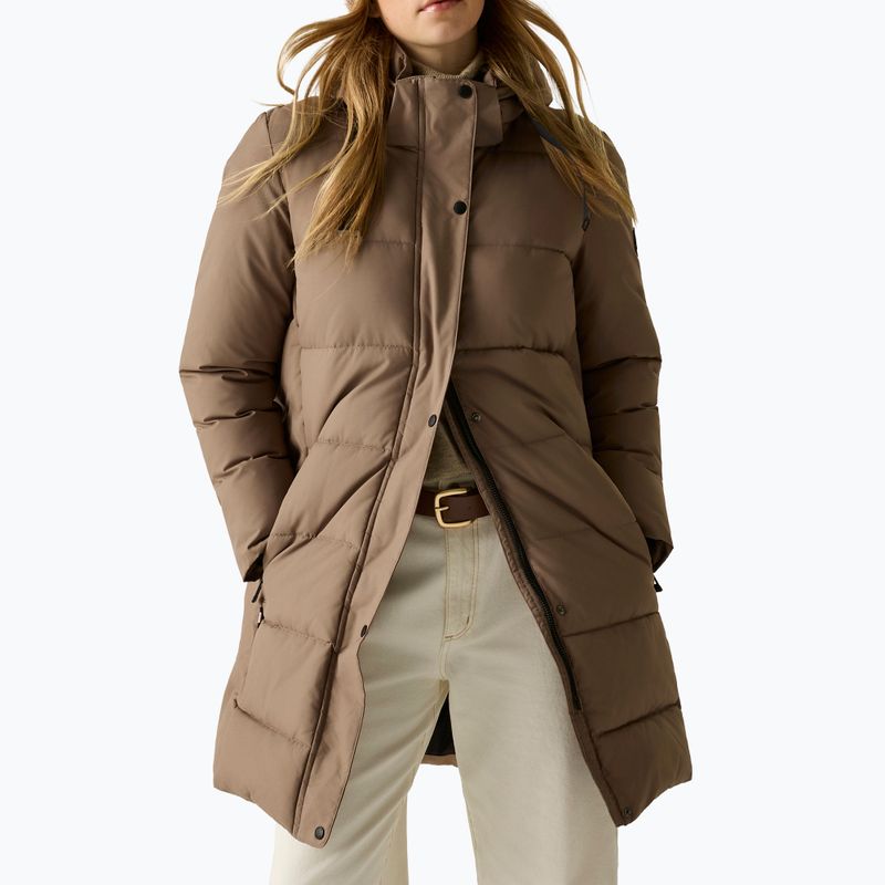 Cappotto imbottito da donna REGATTA Eryn mocha/black 6