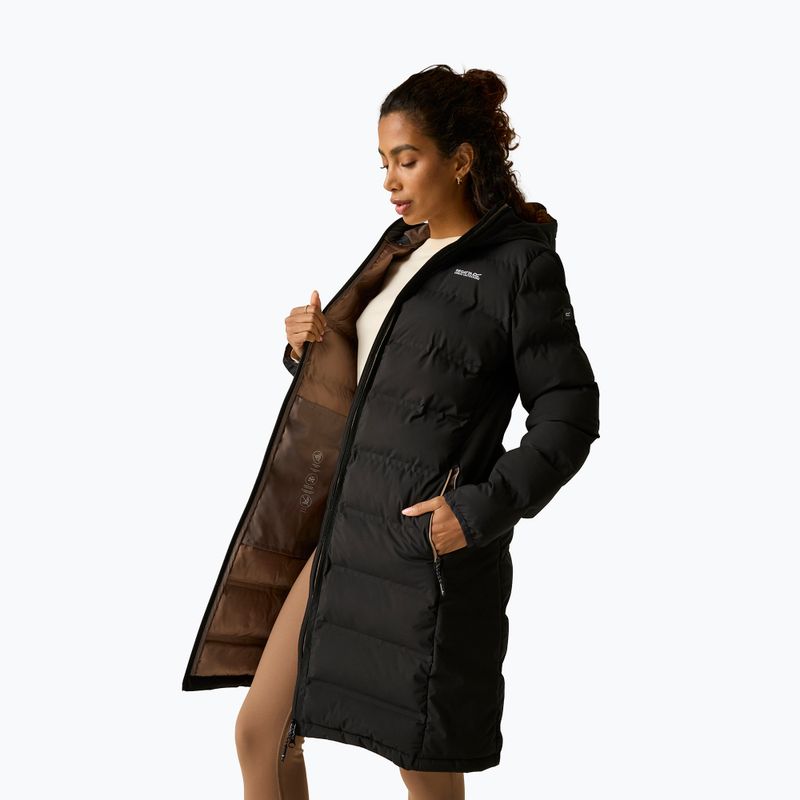 Cappotto imbottito da donna REGATTA Altoro Thermal Long black/mocha 7