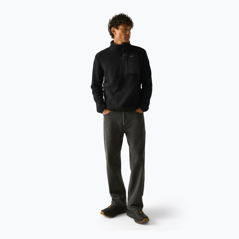 Pile uomo REGATTA Frankie Borg Half Zip black/black 2