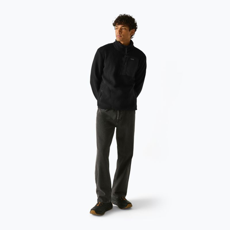 Pile uomo REGATTA Frankie Borg Half Zip black/black 3