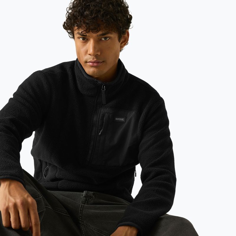 Pile uomo REGATTA Frankie Borg Half Zip black/black 6