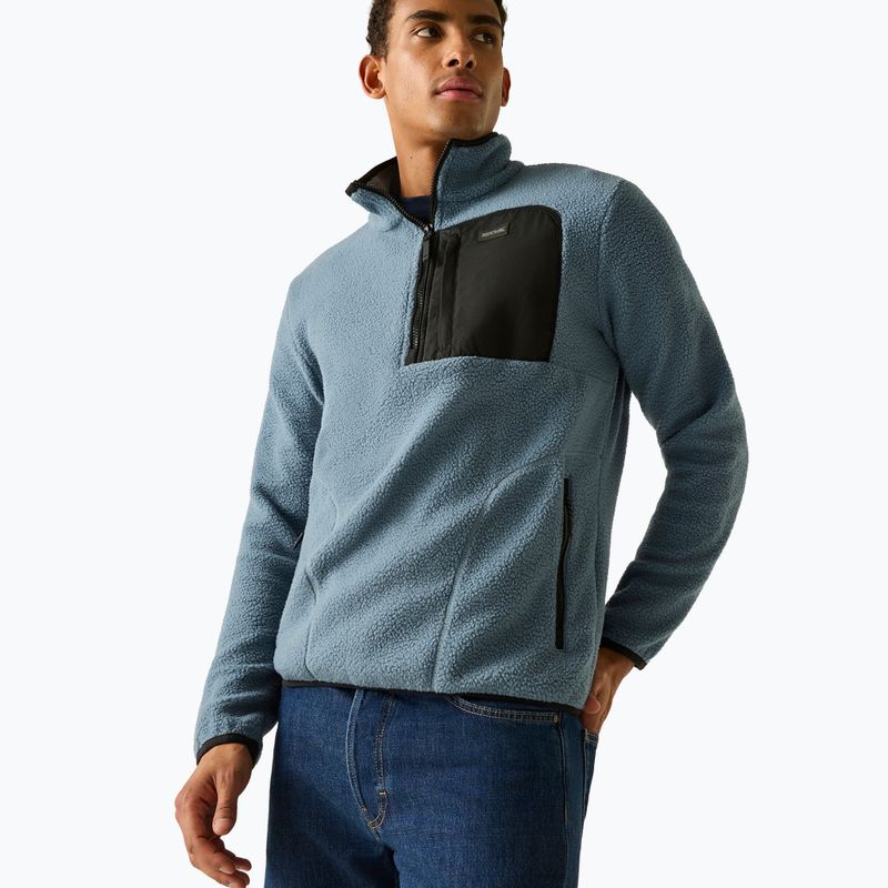 Pile uomo REGATTA Frankie Borg Half Zip grey mirage/black 3