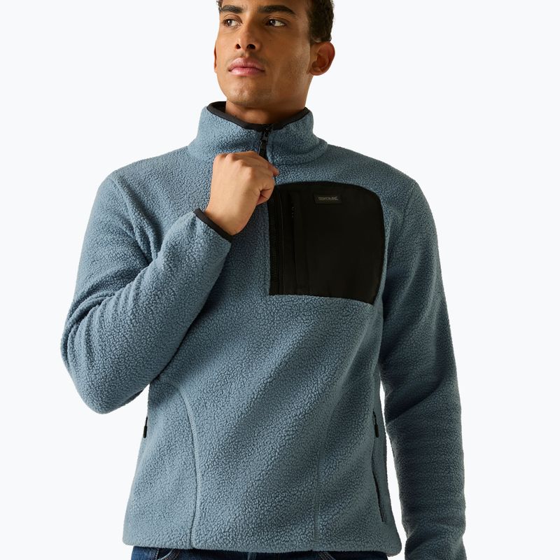 Pile uomo REGATTA Frankie Borg Half Zip grey mirage/black 5