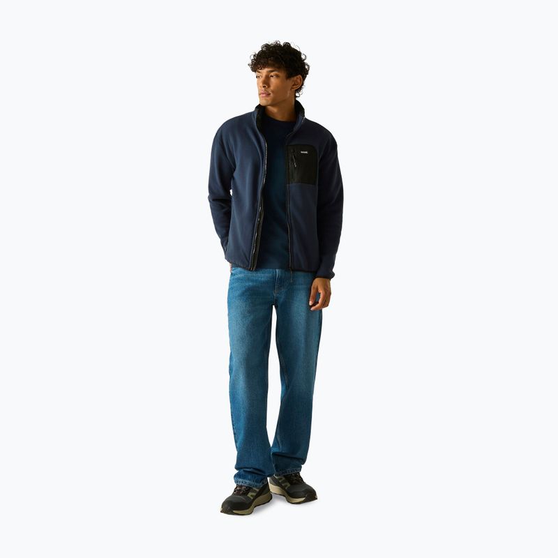 Pile uomo REGATTA Frankie Full Zip Fleece navy/black 3