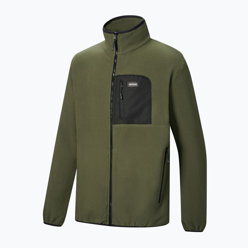 Pile uomo REGATTA  Frankie Full Zip Fleece dark khaki/black 3