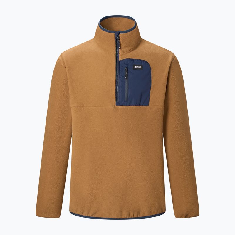Pile uomo REGATTA Frankie Half Zip rich tan/navy 7