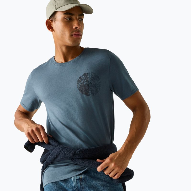 T-shirt da uomo REGATTA ClineIX grey mirage regatta compass 4