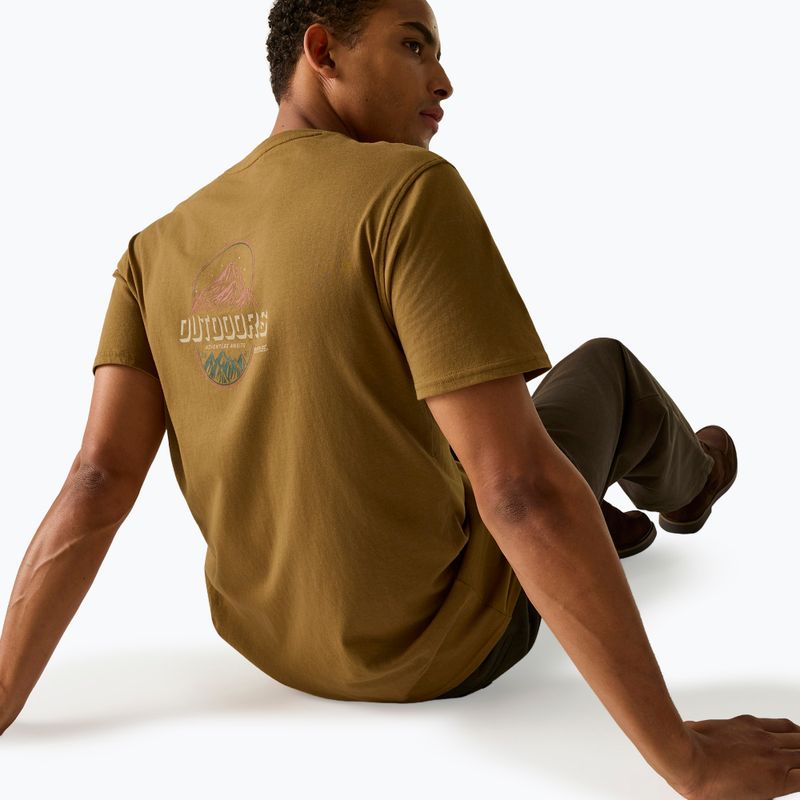 T-shirt da uomo Regatta ClineIX rich tan original outdoor 3
