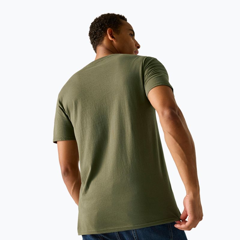 T-shirt da uomo Regatta ClineIX dark khaki mountain reflect 4