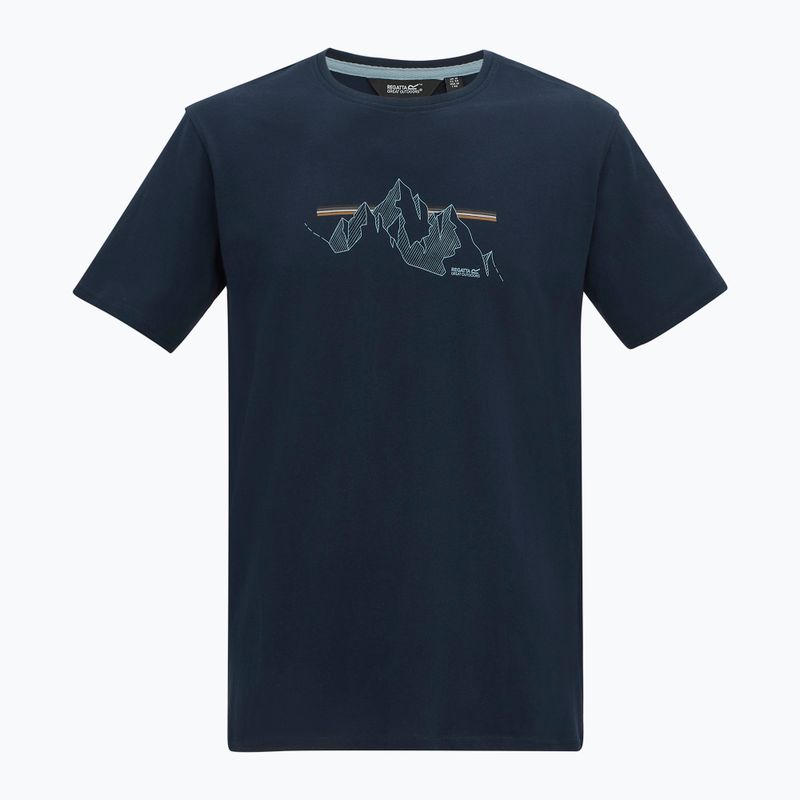 T-shirt da uomo REGATTA ClineIX navy mountain lines 6