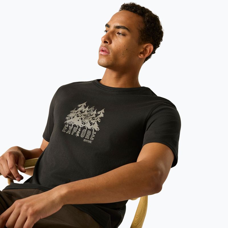 T-shirt da uomo REGATTA ClineIX black explore forest 5